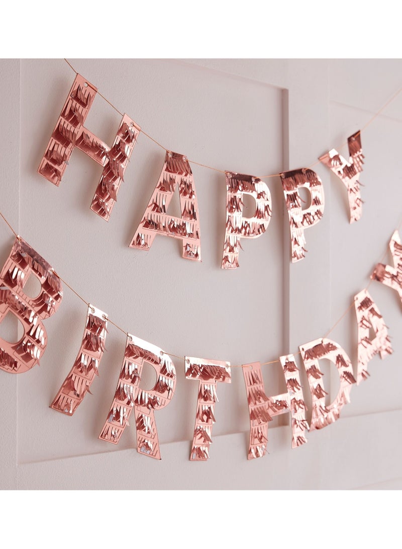 جينجر راي ينجر راي درسة زينة على هامش "عيد ميلاد سعيد" [ذهب وردي] - Image 3