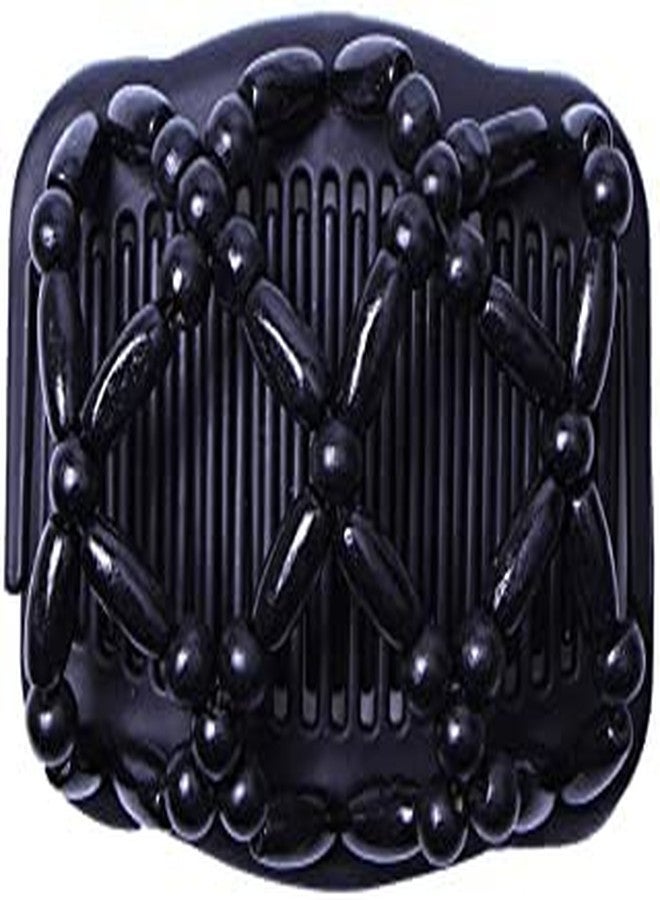 Shyam Creation Magic Hair Combs, Vintage Stretch Beaded Hair Combs Elastic Pearls Hair Clips (Pack of 4) RANDOM COLOUR - Image 2