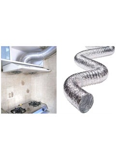 Shams Kitchen Chimney or Heater & Hobby Chimney Cooker - Flexible Aluminum Thermal Extendable - for Kitchen Hood, Bathroom, Air Conditioner (5M 5 Inch + Hobby + Paste Roller)  - Image 2