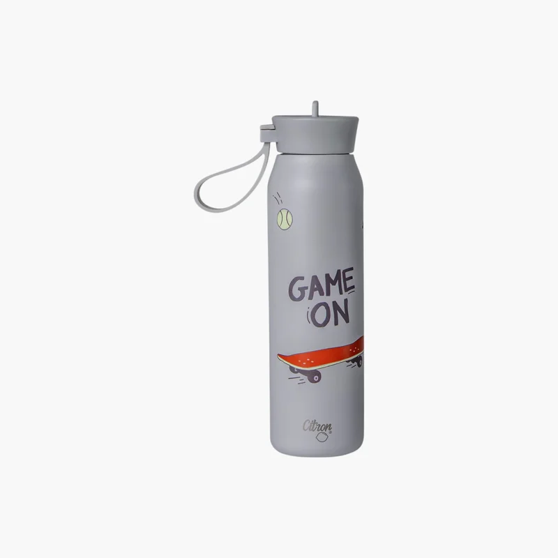 Citron Water Bottle-Cool Kid-Double Insulation-350 Ml- (Ssgrey \ 20.8X5.7X1