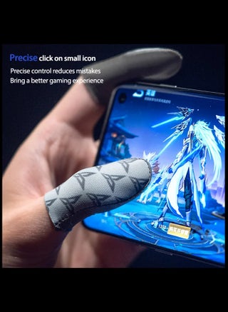 Flydigi Original P1 Lite Gaming Finger Sleeves – Ultra-Thin 0.3mm FlySilver Superconductive Cloth, 40D Nylon, High Durability, Anti-Sweat & Anti-Slip, Ultra-Sensitive Touch – Compatible with iPhone, iPad, RedMagic, Samsung – PUBG, COD & FPS Gaming ( 1 pair - 2 PCS ) - view 3