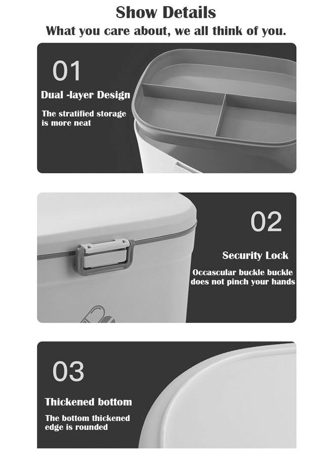 ZCM-HAPPY Portable First Aid Medicine Storage Box - Image 2