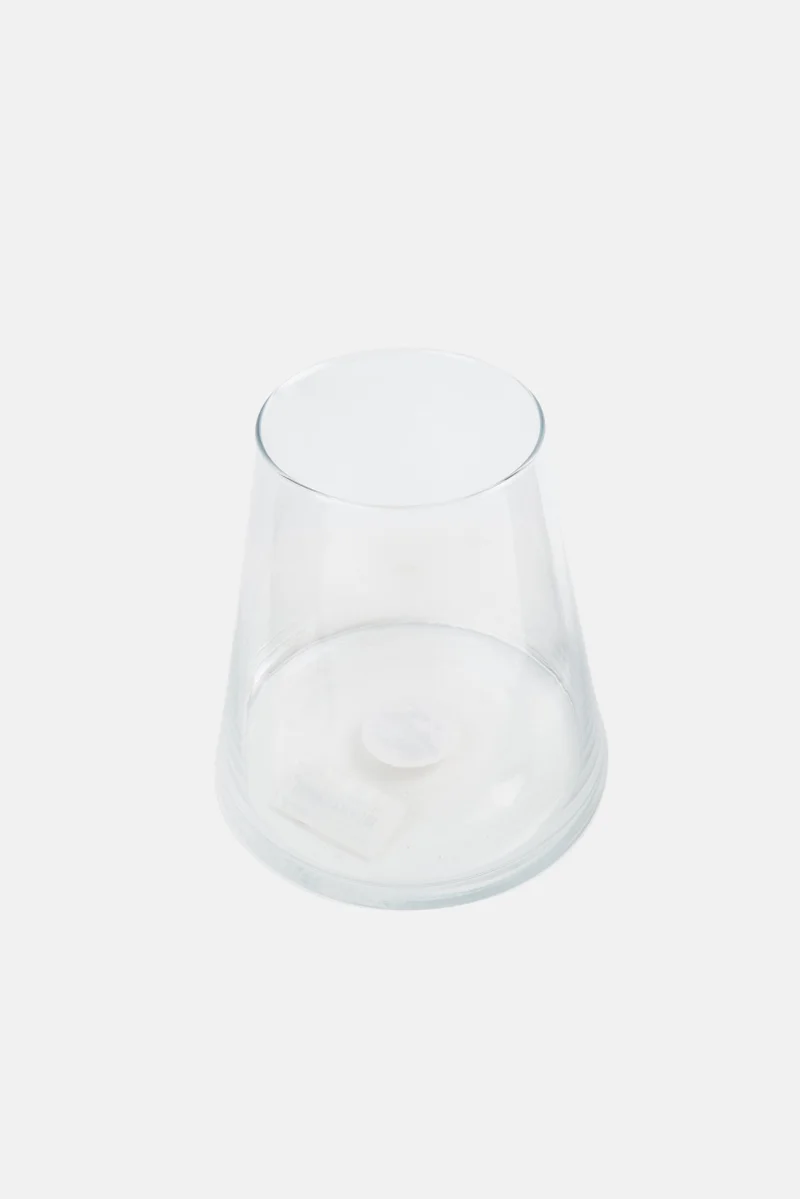 Muy Mucho Decorative Accent Glass Vase, Transparent