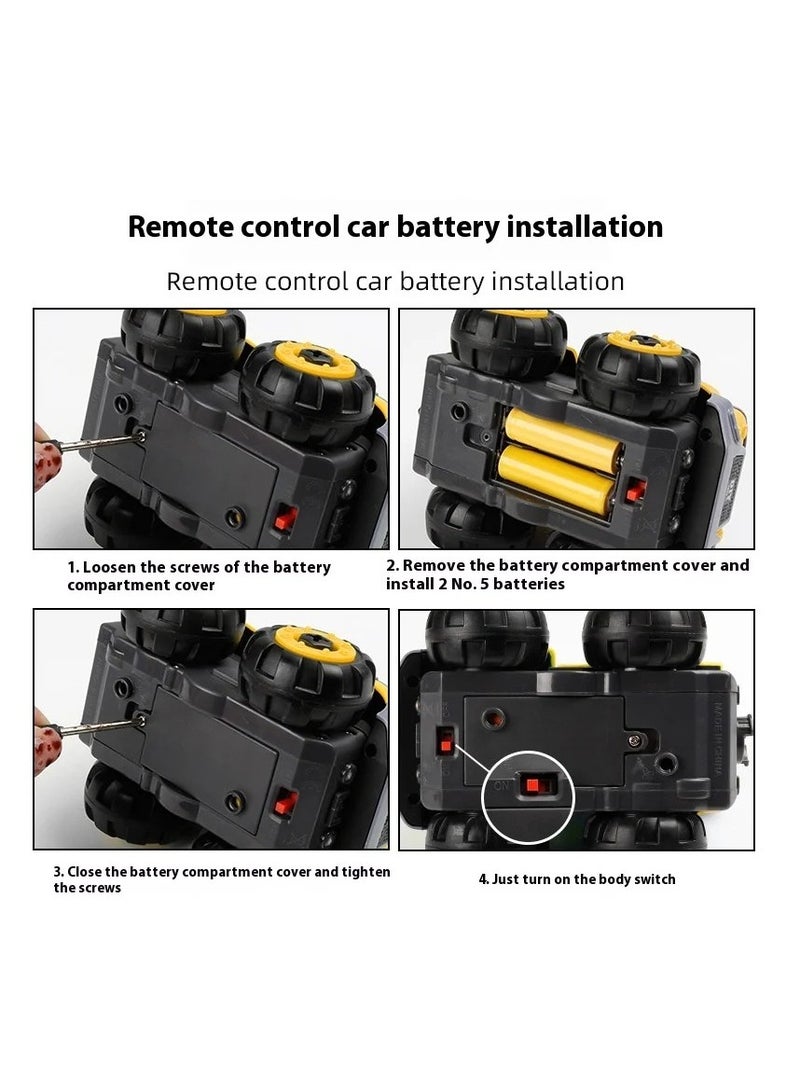 Remote - Controlled Engineering Rescue Toy Car with Detachable and Assemble - able Parts, Simulated Lights, Ideal for Children's Cognitive Development - Image 3
