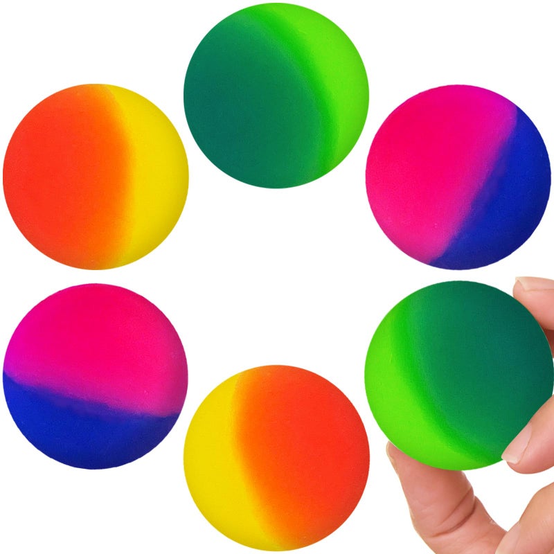 Irrmshr 45 mm Jumbo Bouncy Balls for KidsRubber High Bouncing Ball in Bright Colors for Boys Girls MultiItem Party Favor - Image 3