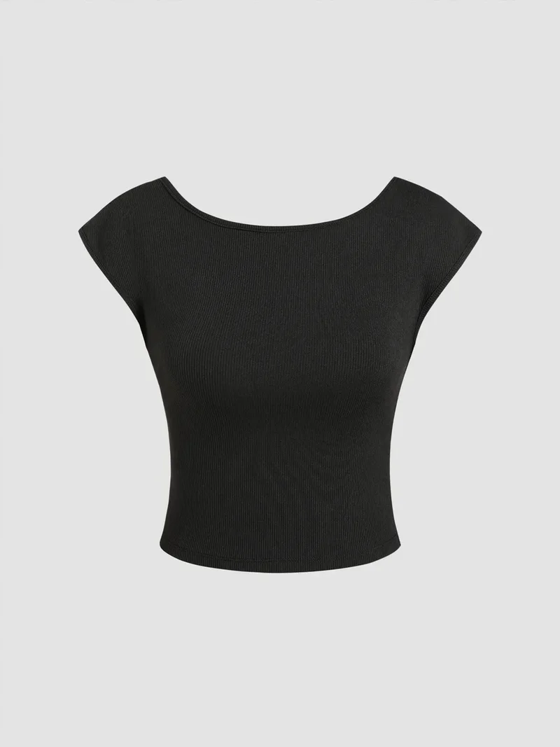 HICCUP Open Back Crop Top