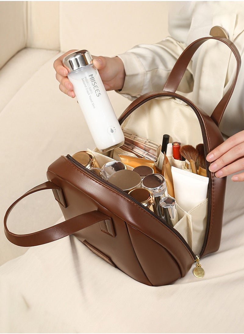Beirui Waterproof cosmetic bag travel organizer, shell shape fashion bag, handbag, can be assembled with accessories, shampoo, etc., large capacity  - Image 2