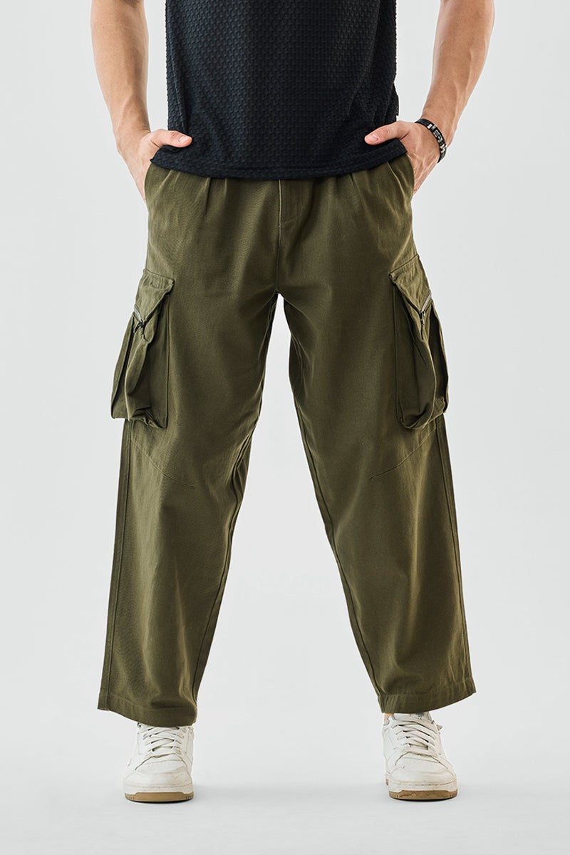 SNITCH Straight Fit Twill Cargo Pants - Image 1