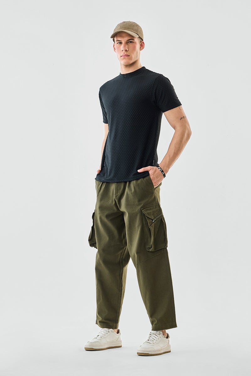 SNITCH Straight Fit Twill Cargo Pants - Image 2