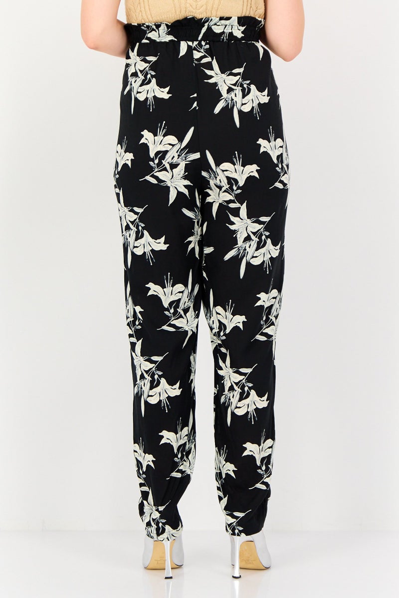 DOROTHY PERKINS Women Regular Fit Floral Print Straight Leg Pants, Multicolor - Image 3