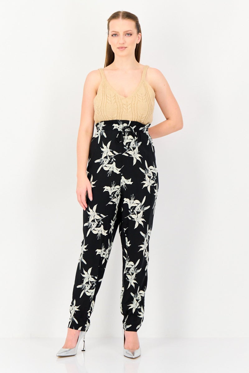 DOROTHY PERKINS Women Regular Fit Floral Print Straight Leg Pants, Multicolor - Image 2