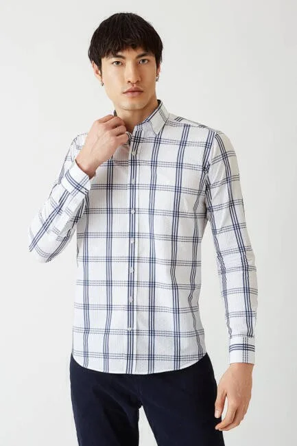 Bisse Men's Regular Fit Long Sleeve Sports Shirt LACİ GM22Y221155_E39