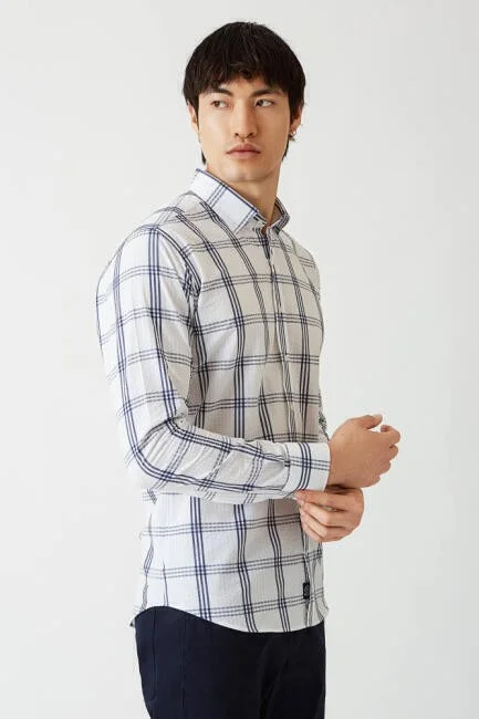 Bisse Men's Regular Fit Long Sleeve Sports Shirt LACİ GM22Y221155_E39