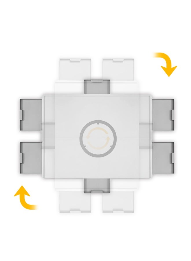 WALALLA 1500 Pieces Lightweight Rotating Plastic Puzzle Board with 6 Sliding Drawers , 360° Lazy Susan Design, Portable Spinning Puzzle Table for Adults, Ideal Gift - Image 3