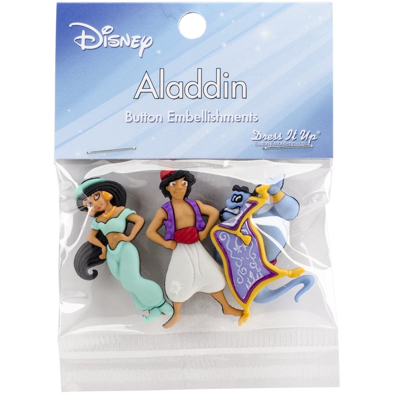 Dress It Up 7748 Disney Button Embellishments, Aladdin - Image 5