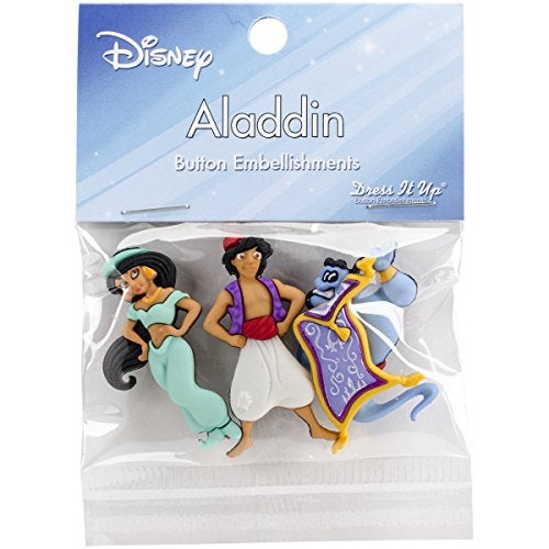Dress It Up 7748 Disney Button Embellishments, Aladdin - Image 1