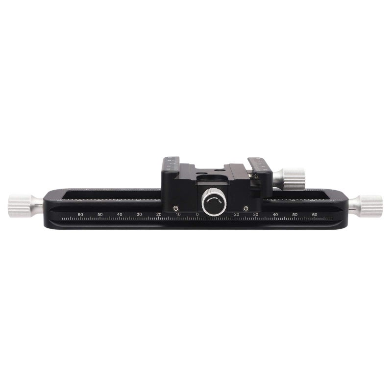 Haoge FM-160 Wormdrive Macro Rail for Macro Photography Track, Focus Stacking Precision Focus Slider/Close-up Shooting Clamp Plate Fine-Tuning Screw Rod - Image 3