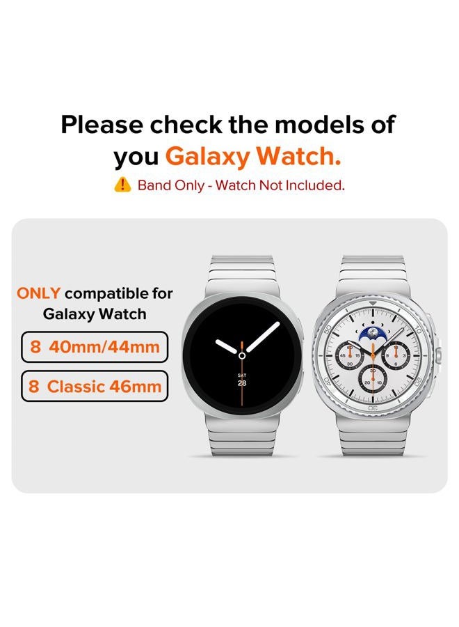 Kades Stainless Band Compatible with Galaxy Watch 7654 , 6 Classic 5 Pro 4 No Gap Solid Steel Band, Silver, Steel, 46mm, 42mm, 45mm, 47mm, 43mm, 44mm, 40mm - Image 2