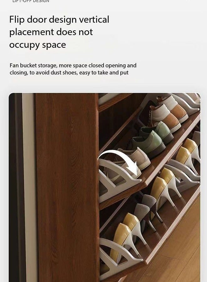 JCB CHIC Shoe Storage Cabinet with 3 Flip Drawers ultra-thin home narrow door indoor good looking bedroom against the wall dustproof dormitory simple shoe rack - Image 3