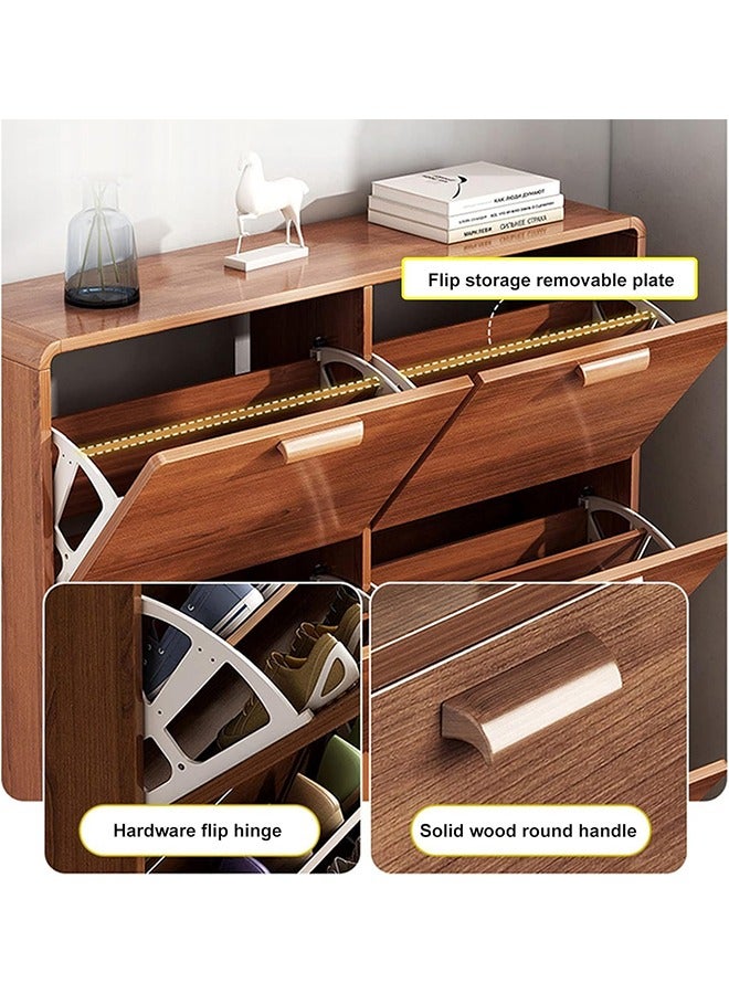 JCB CHIC Shoe Storage Cabinet with 3 Flip Drawers ultra-thin home narrow door indoor good looking bedroom against the wall dustproof dormitory simple shoe rack - Image 5