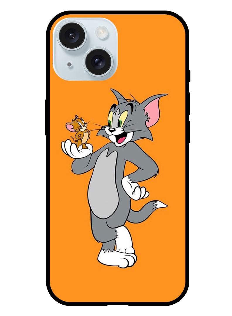 Theodor Protective Case Anti Scratch Shock Proof Bumper Cover For iPhone 15 Plus Tom and Jerry (2) - Image 1