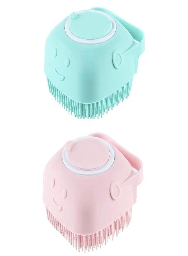 NYCTAN Body Scrubber with Soap Dispenser Brush, Silicone Exfoliating Brushes, Soft Body Exfoliator, Bath Loofah for Babies, Kids, Women, Men and Pets (Standard, 2, count) - Image 1