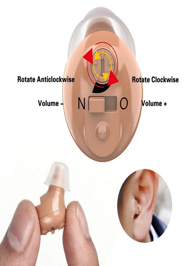 QiongSi Mini Rechargeable Sound Amplifier, Hearing Amplifier with Digital Noise Reduction for Portable Carrying - Image 3