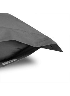 Wakefit Wakefit Solid Pillow Cover | Premium Cotton 144 TC Pillow Covers Standard - 18 x 27 inches (Grey - Set of 2)  - Image 2