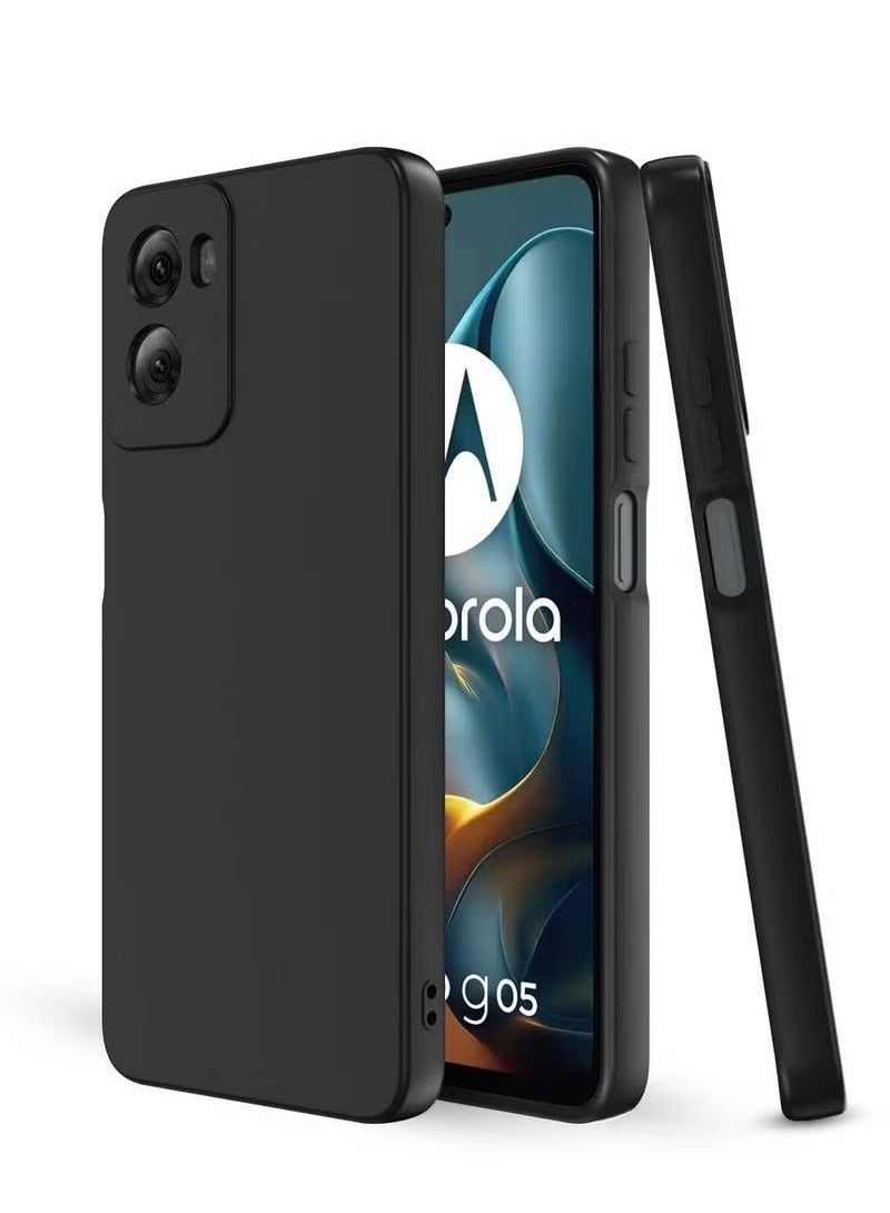 ELTRAZONE Motorola Moto G05 / Moto E15 4G 2025 Soft Liquid Silicone Case – Shock-Absorbing Slim Fit Back Cover with Anti-Scratch Microfiber Lining, Raised Edges for Camera & Screen, Anti-Fingerprint Surface, Flexible Non-Slip Grip Silicone Gel Protective Case – Black - Image 3