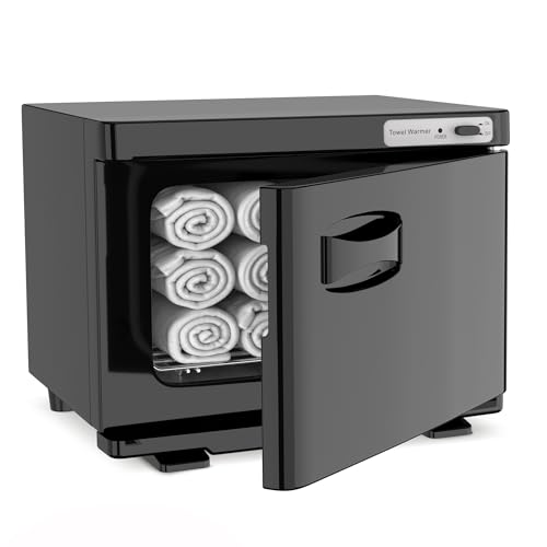 SalonDepot Hot Towel Warmer SalonDepot 8L Capacity Spa Towel Warmer with Compact Design for Salon, Barber Shop, Massage & Facial (Black) - Image 1