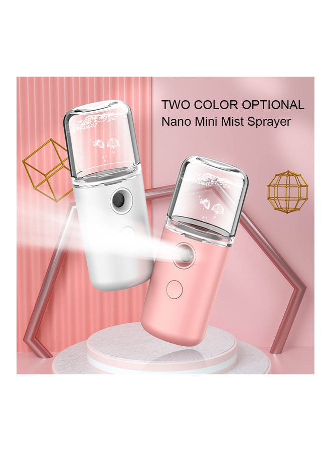 NIBEMINENT Portable Face Steamer Pink 12.10x3.00x4.10cm - Image 2