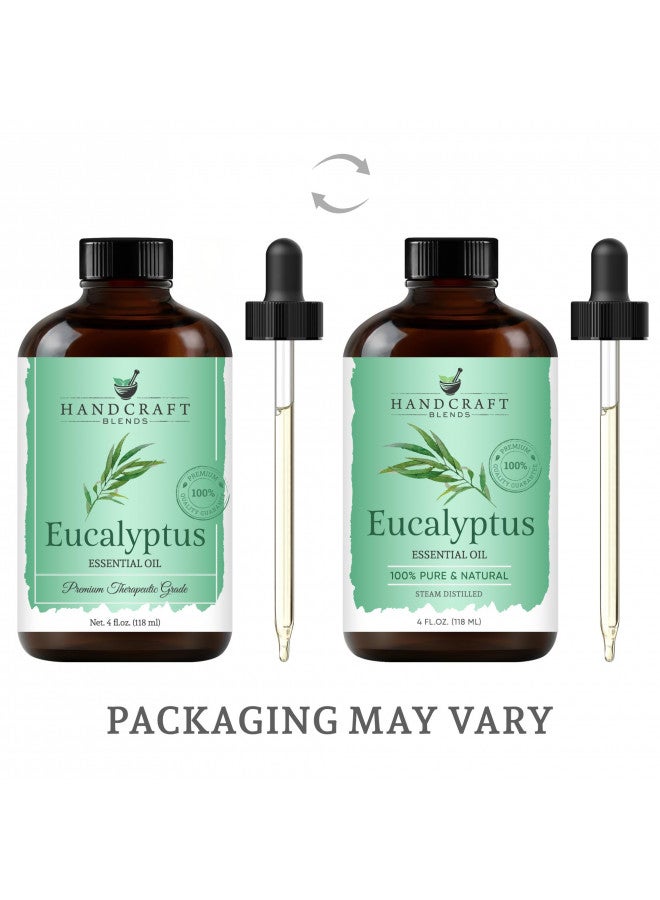 handcraft Blends Handcraft Eucalyptus Essential Oil - 100% Pure & Natural - Premium Therapeutic Grade with Premium Glass Dropper - Huge 4 fl. Oz  - Image 2
