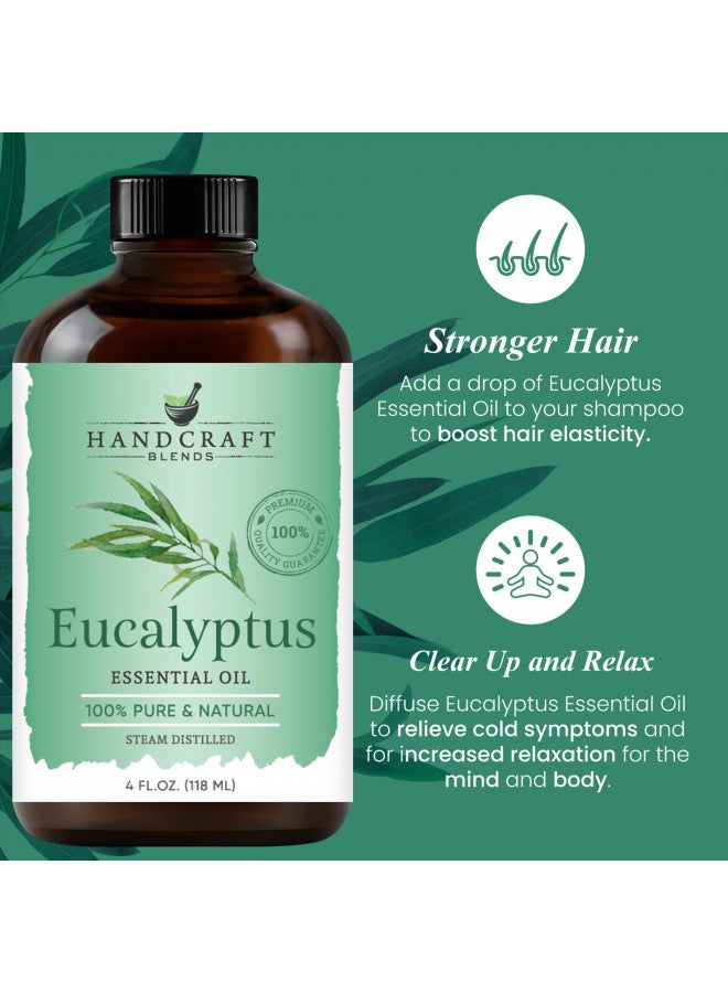 handcraft Blends Handcraft Eucalyptus Essential Oil - 100% Pure & Natural - Premium Therapeutic Grade with Premium Glass Dropper - Huge 4 fl. Oz  - Image 5