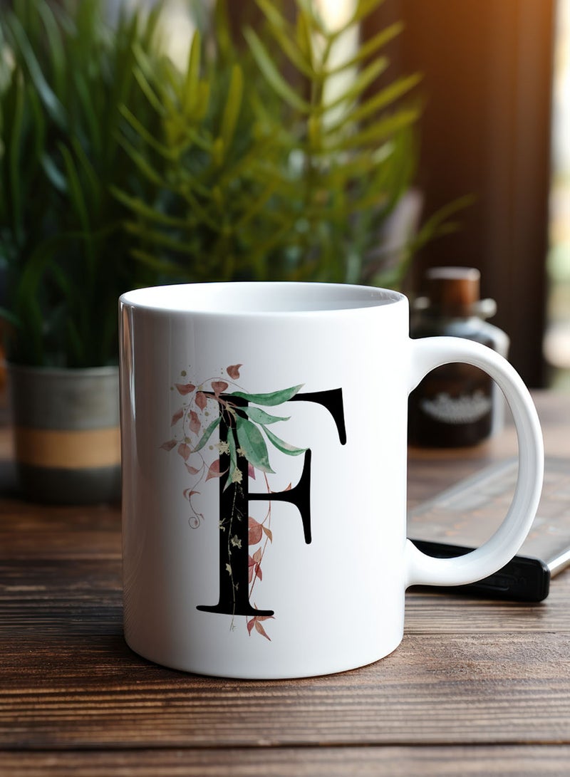 لوحة كوب سيراميك  أونصة بتصميم حرف  على الجانبين - Image 2