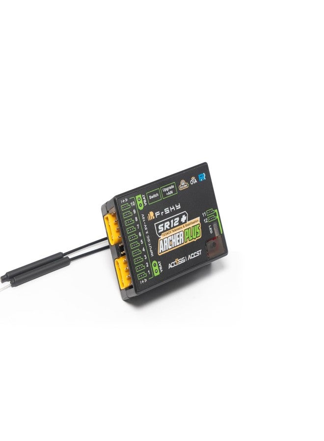 فرسكاي جهاز استقبال FrSky Archer Plus SR12+ مزود بـ 12 قناة، ومقياس تسارع وجيروسكوب مدمج ثلاثي المحاور، وأوضاع طيران متعددة، وهوائيان مزدوجان قابلان للفصل، وإشارة كاملة النطاق، ووحدة SBUS في التكرار، ودعم القياس عن بُعد ثنائي الطاقة XT30 - Image 5