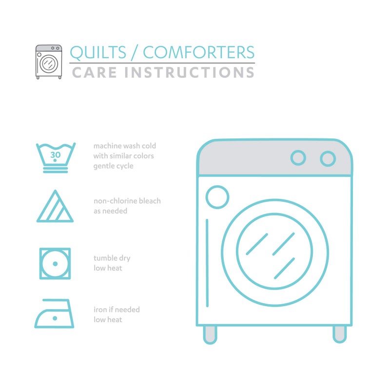 Lush Decor 16T003162 Blue Shark Allover Quilt | Fish Ocean Wave Reversible 3 Piece Bedding Set-Full Queen - Image 5