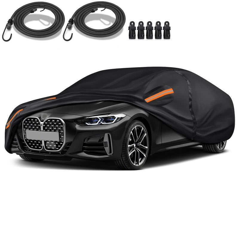 QUYDDC Special 16Layer Full Car Cover Fit for 20142024 BMW 420i 430i 435i 440i Series M4 Ultra Heavy 600D Oxford Cloth AllWeather Protection Summer Sun Exposure and Winter Snow Rain Dust UV