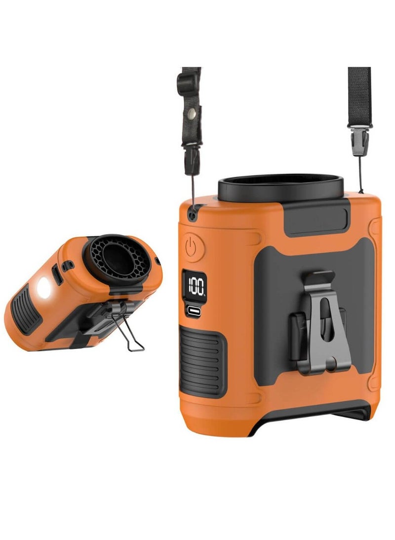 K5 Portable Waist Fan with Flashlight & 10000mAh Power bank - Image 1
