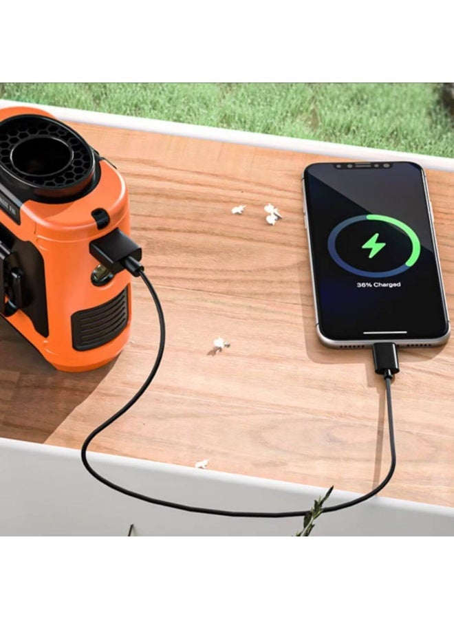 K5 Portable Waist Fan with Flashlight & 10000mAh Power bank - Image 2