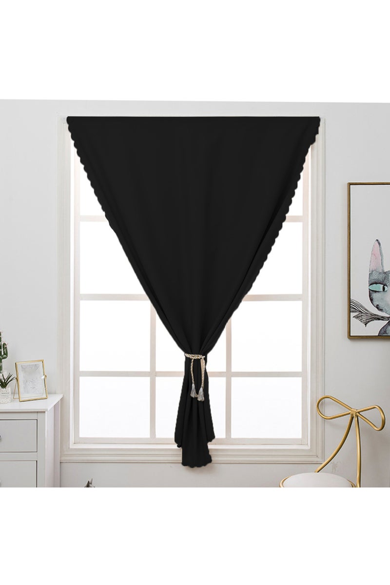 Velcro 200Cmx260Cm black 1Pc Self-Adhesive Portable 100% Blackout Curtains, Punch-Free Sunshade Curt