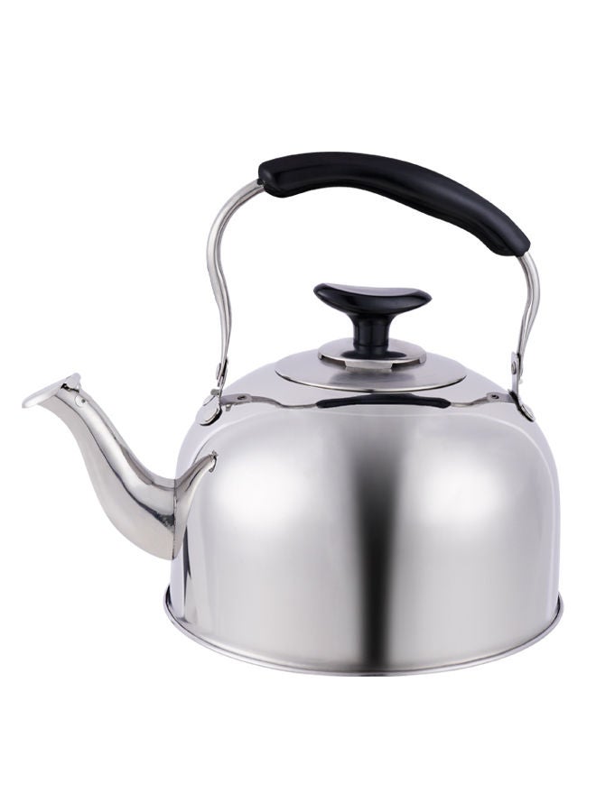 Trust Stainless Steel Whistling Kettle With Non-Drip Spout 3.8 Liter Silver/Black - Image 4
