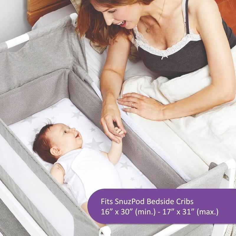 Snuz Baby Crib Fitted Sheets - Rainbow Design - Image 4