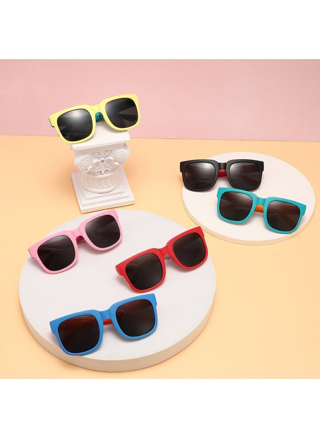 Generic - New Fashion Fold Kids Sunglasses Children Polarized Sun Glasses Boys Girls Glasses Protection Baby Eyewear UV400 Gafas De Sol-Lenses Color:C4-Frame Color:As shown in the figu - Image 1