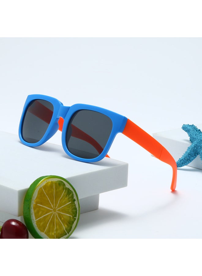 Generic - New Fashion Fold Kids Sunglasses Children Polarized Sun Glasses Boys Girls Glasses Protection Baby Eyewear UV400 Gafas De Sol-Lenses Color:C4-Frame Color:As shown in the figu - Image 1