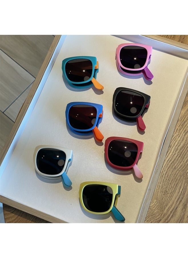 Generic - New Fashion Fold Kids Sunglasses Children Polarized Sun Glasses Boys Girls Glasses Protection Baby Eyewear UV400 Gafas De Sol-Lenses Color:C4-Frame Color:As shown in the figu - Image 1