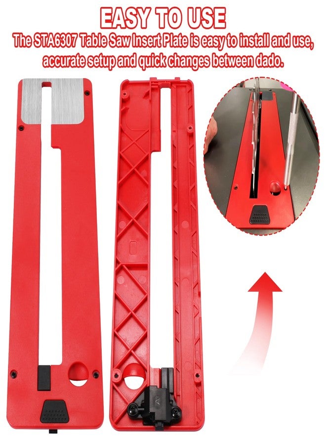 GEAIN STZ6307 Zero Clearance Insert Plate And STA6307 Dado Insert Plate For SKIL 10 In Table Saw TS6307-00 - STZ6307 & STA6307 Combo pack - Image 3