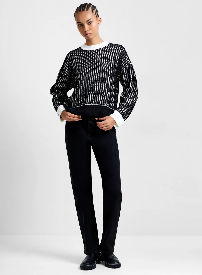 فرنش كونكشن Jullie Longsleeve Crew Neck Jumper
