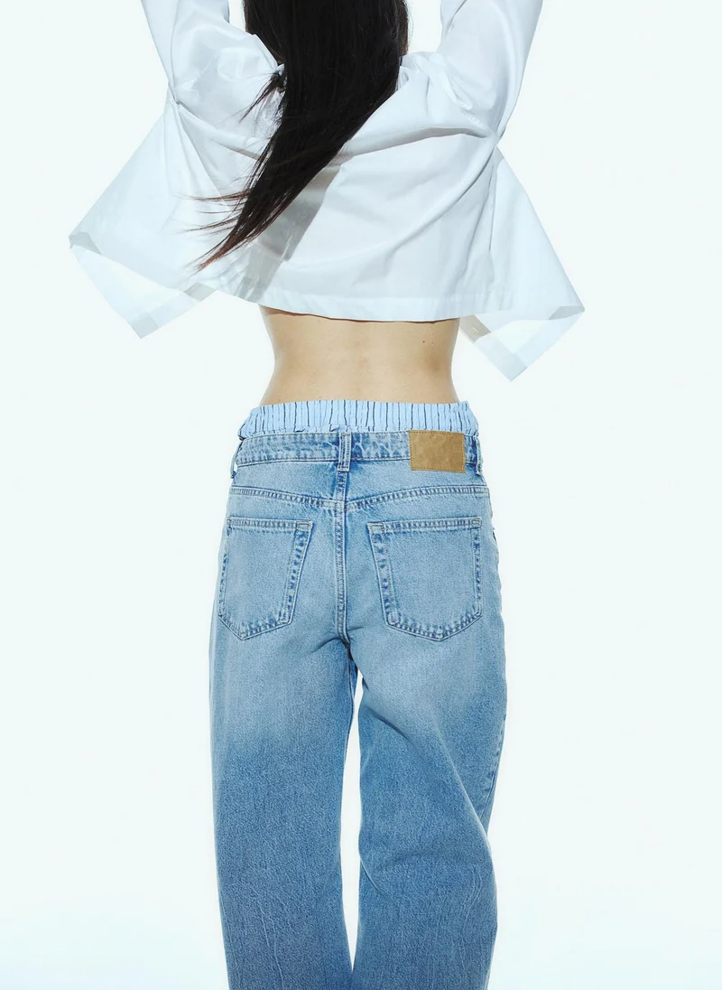 H&M Wide High Jeans