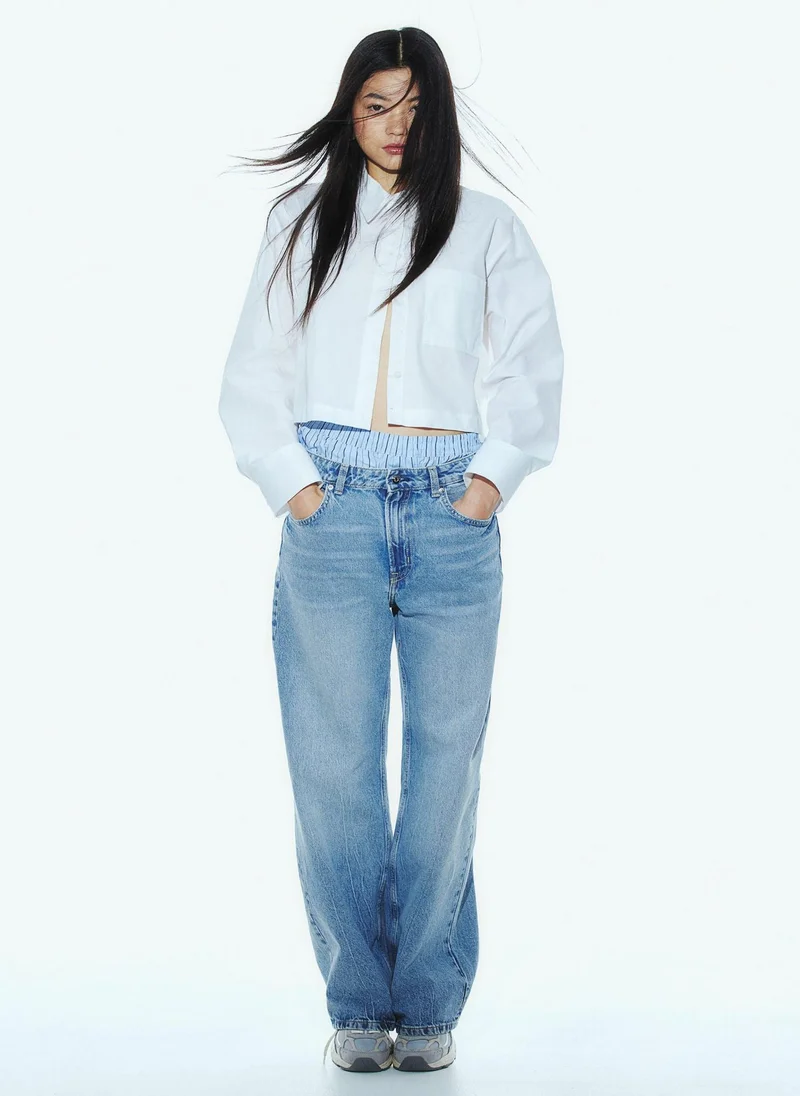 H&M Wide High Jeans