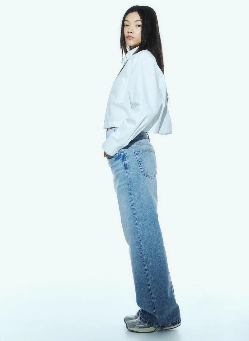 H&M Wide High Jeans